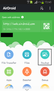 airdroid android backup