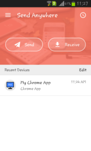 wirelessly transfer files using send anywhere