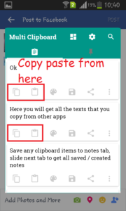 copy multiple items to clipboard in Android