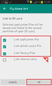 move apps to sd card on android using link2sd