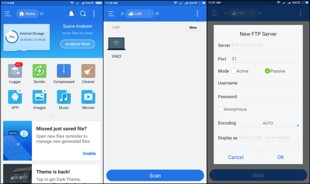 es file explorer android app