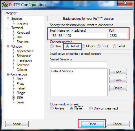 putty configuration for remote keyboard