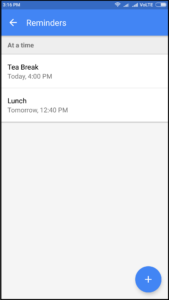 set reminders using google assistant