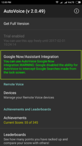 turn on accessibility for autovoice
