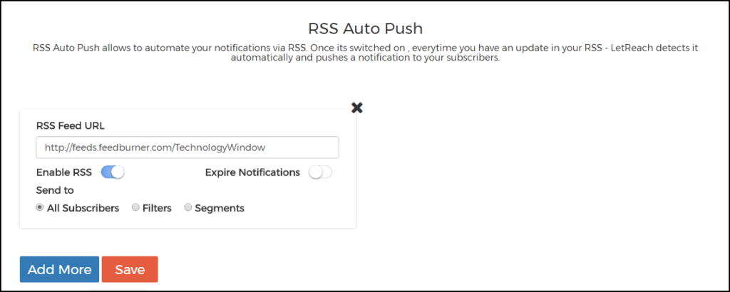rss auto push for new posts