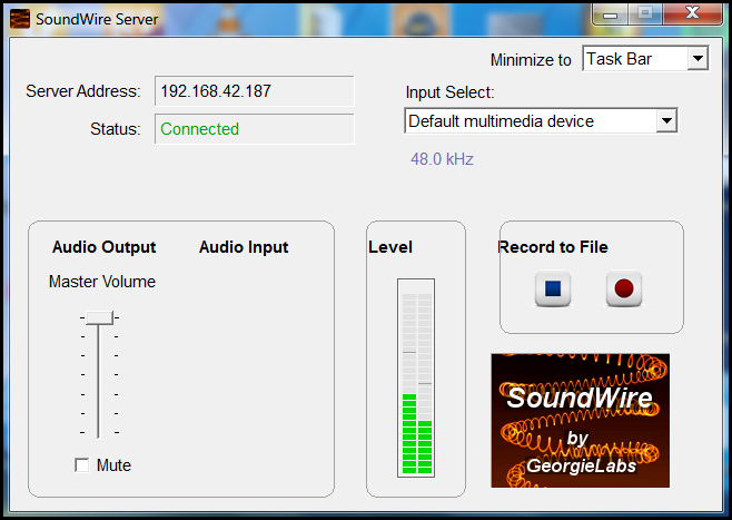 usb settings for soundwire windows server